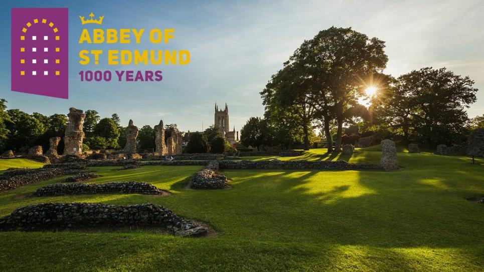 Abbey 1000 celebrations Abbey Ruins and Abbey 1000 logo 965x540