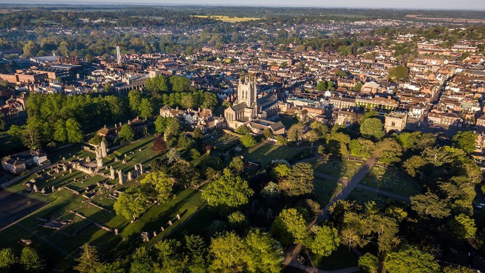 Aerial Bury St Edmunds Birds I Images 965x540
