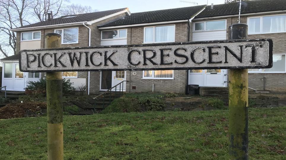Charles Dickens Pickwick Crescent Bury St Edmunds credit Mark Cordell BLOG