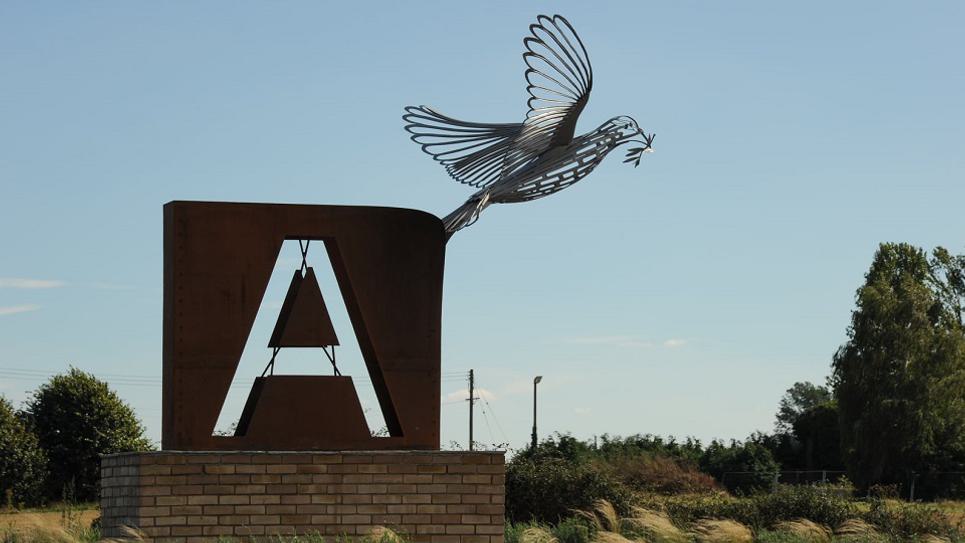 Flight of Peace Roundabout Art Close Up 965x540