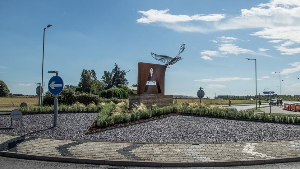 Flight of Peace Roundabout Art Josephine Sweetman 965x540