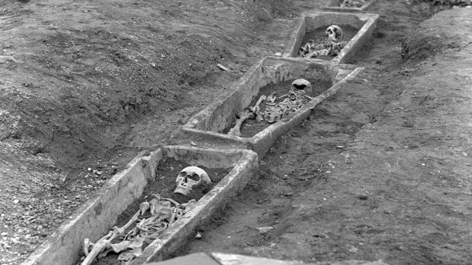 Graves of the Abbots discovered by M R James