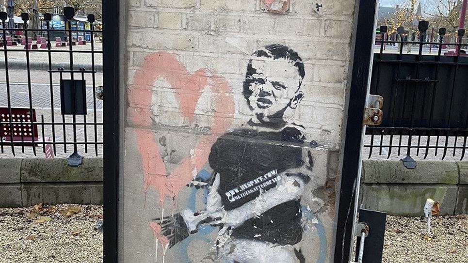 Heart Boy by Banksy Image courtesy of John Brandler BLOG