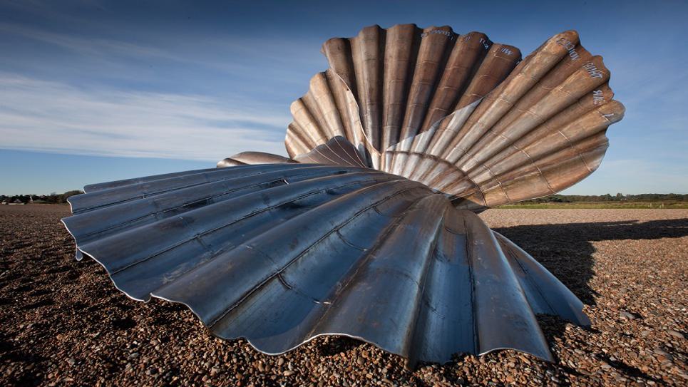 Maggi Hamblings Shell at Aldeburgh credit The Suffolk Coast Suffolk Coast 965x540