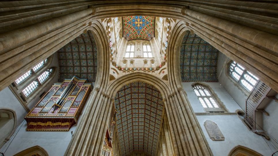 Millennium Tower Vaulted Ceiling St Edmundsbury Cathedral 965x540