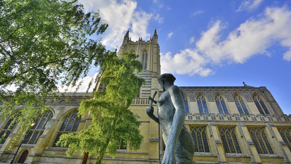 St Edmundsbury Cathedral and St Edmund credit Martin Pettitt courtesy of Visit Suffolk resized for blog