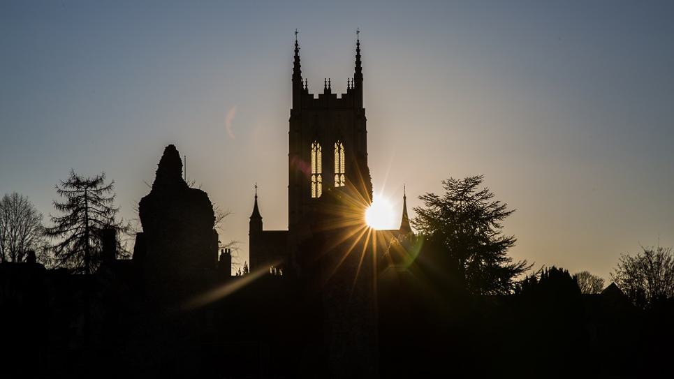 Sunset Over St Edmundsbury Cathedral Shawn Pearce 965x540