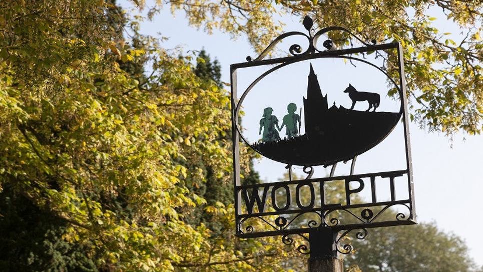 Woolpit Village Sign Greene Children Wolf Phil Morley 1 BLOG