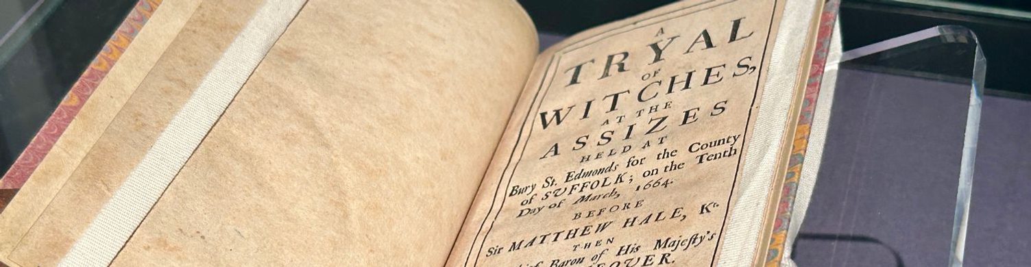 A Tryal of Witches Book Moyses Hall Museum 1500x390