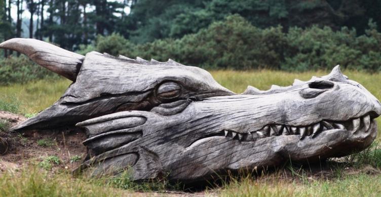 Beowulf and Grendell Trail Dragon credit West Suffolk Council