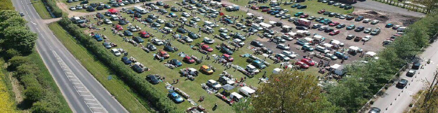 Car Boot Sale Stonham Barns aerial view 1500x390