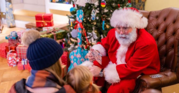 Father Christmas in the Fishing Lodge 750x390