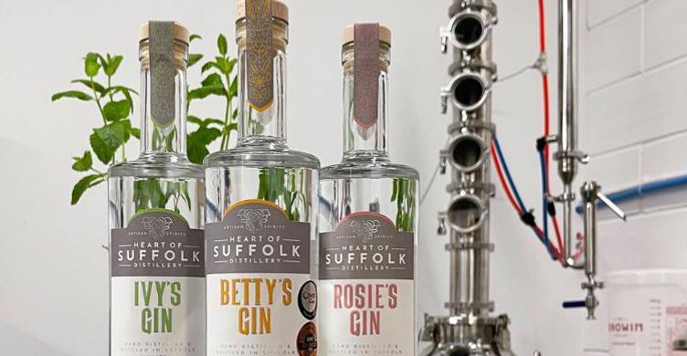 Heart of Suffolk Distillery gins 2 750x390
