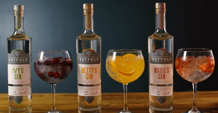 Heart of Suffolk Distillery gins 750x390