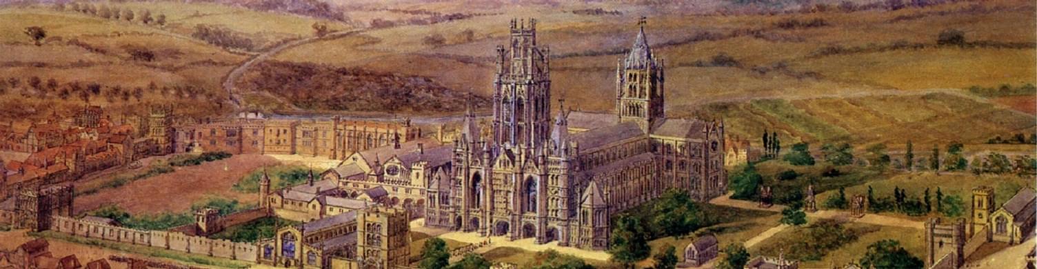 Historical Painting Abbey of St Edmund 1500x390