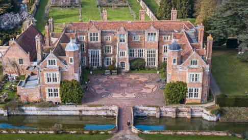 Kentwell Hall aerial image 1500x390