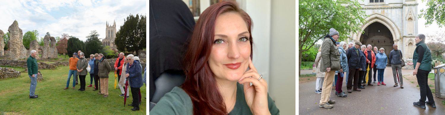 Internationally Renowned American Author Visits Bury St Edmunds and Sets New Record for Town’s Tour Guides