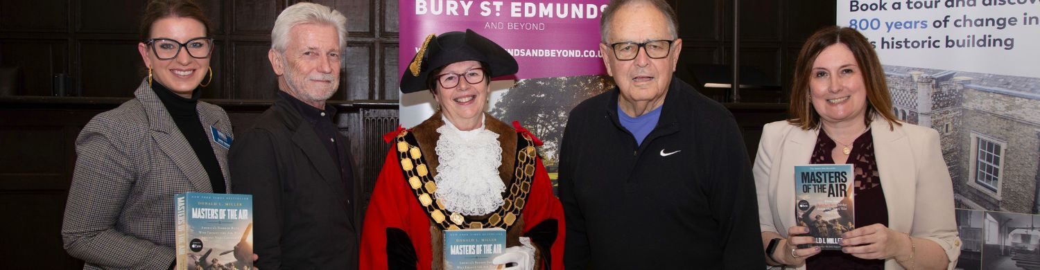 US Masters of the Air author and TV series producer visit Bury St Edmunds