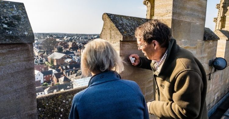 St Edmundsbury Cathedral Tower Tour over town 750x390