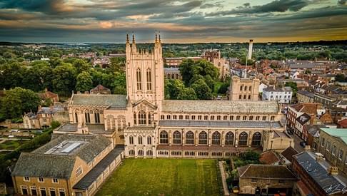 St Edmundsbury Cathedral from above Mina Girgis 750x390