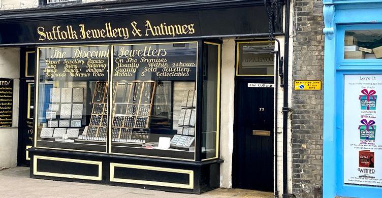 Suffolk Jewellery Antiques exterior Sue Warren 750x390